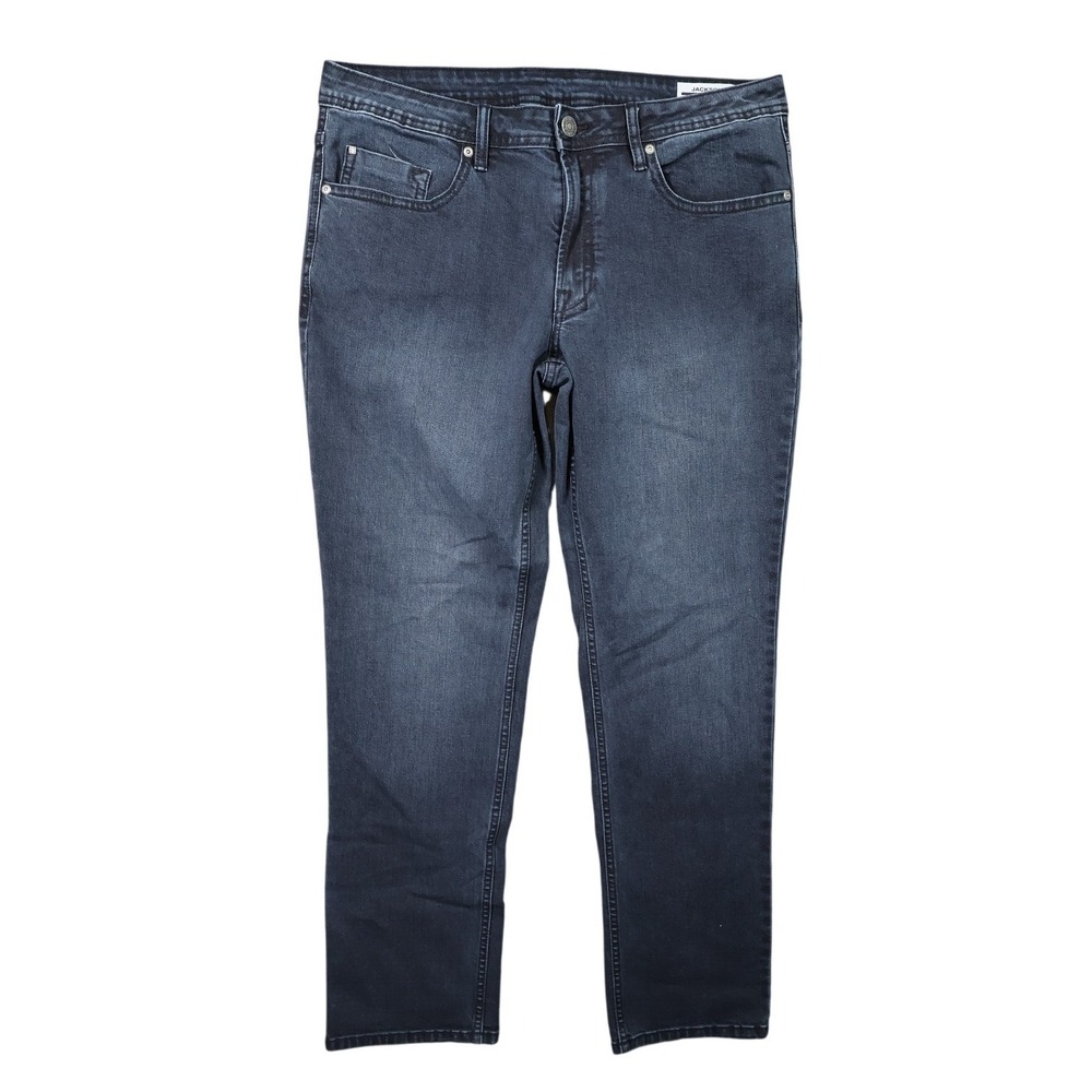 Buffalo David Bitton Jeans Mens 34x32 Dark Wash Excellent Jackson Slim Straight